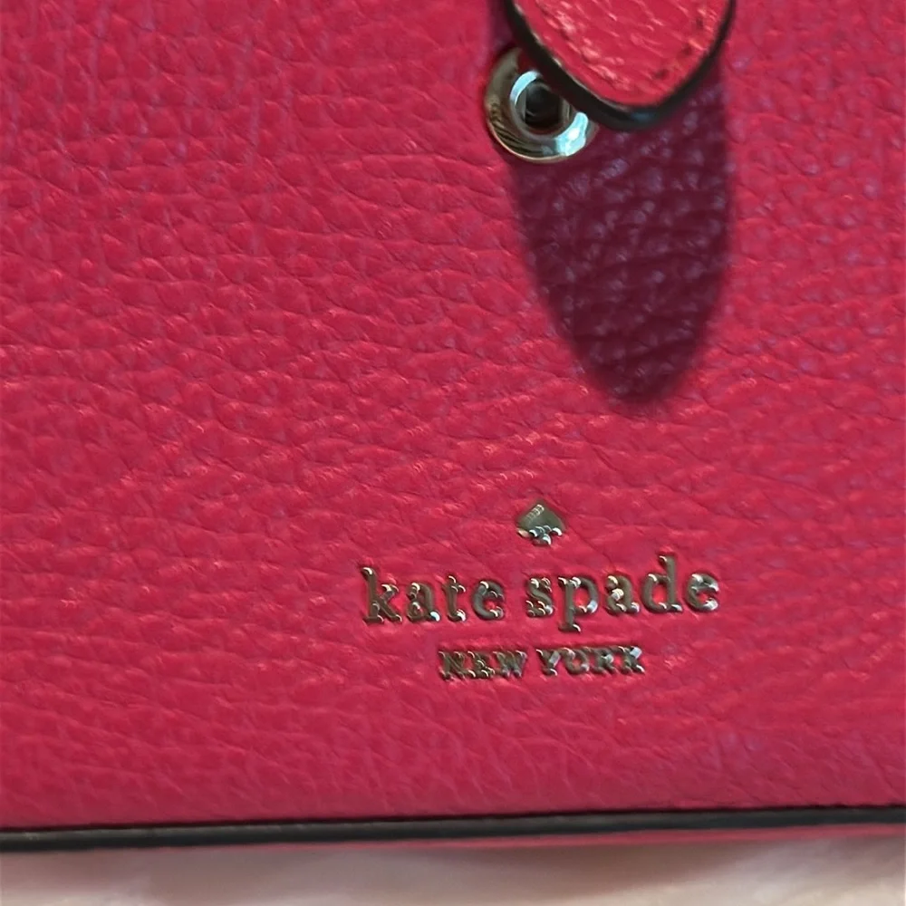 Kate Spade New York Vibrant Fuchsia Red Small Like New Crossbody Bag